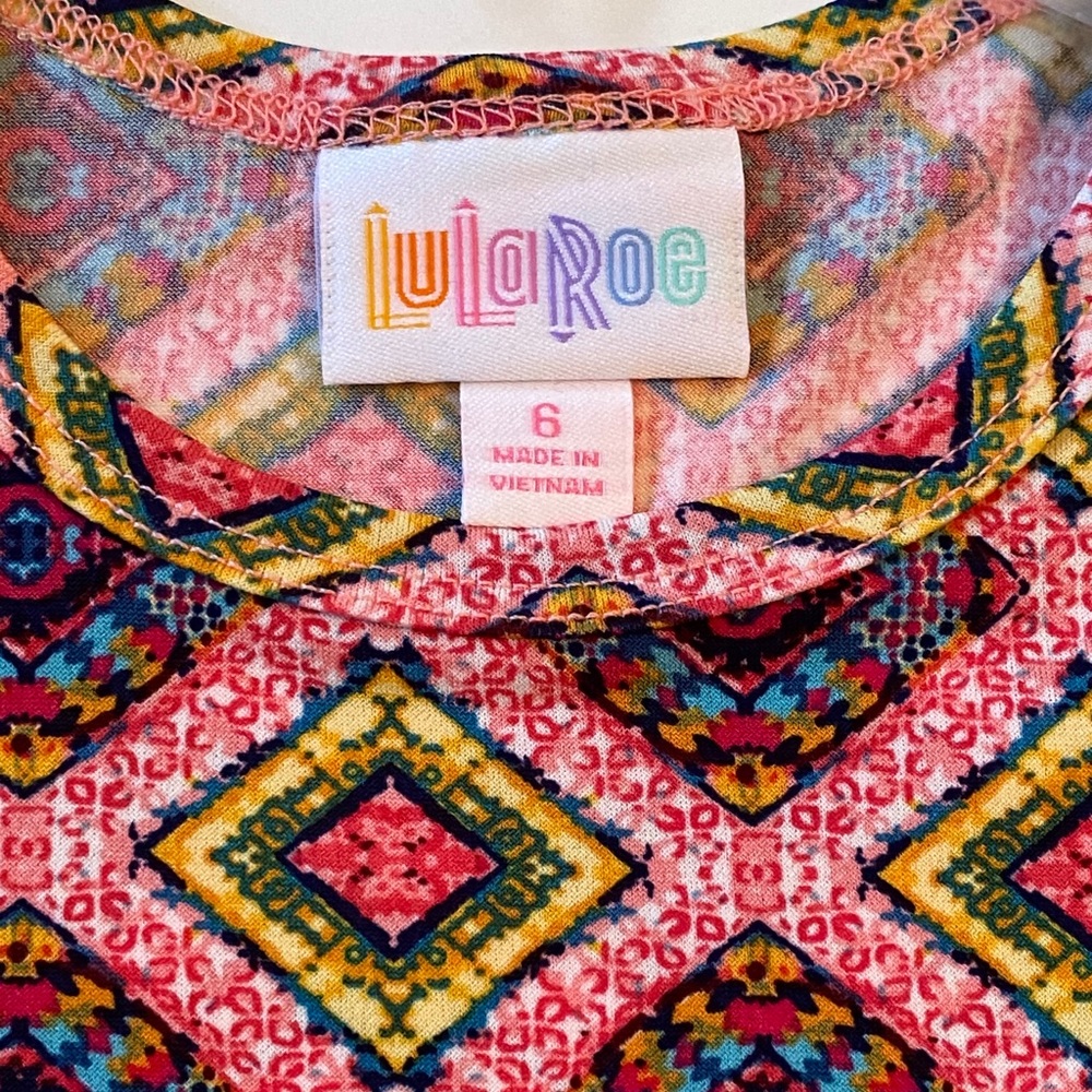 LuLaRoe KIDS Scarlett Dress Size 6 NWT - Picture 10 of 16